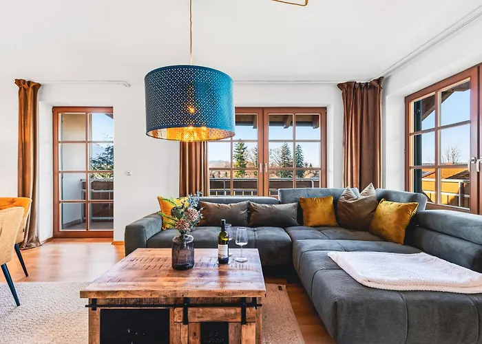 Wolke 7 - Traumhafter Bergblick Mit Stil - Garage 克舍尔